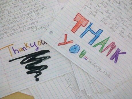 Donors Choose thank you letters
